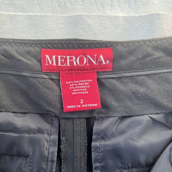 Merona Black Slacks Size 2 - Picture 3 of 8